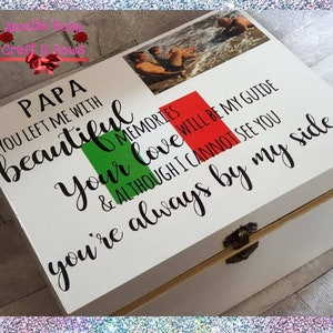 Caja de recuerdos personalizada grande