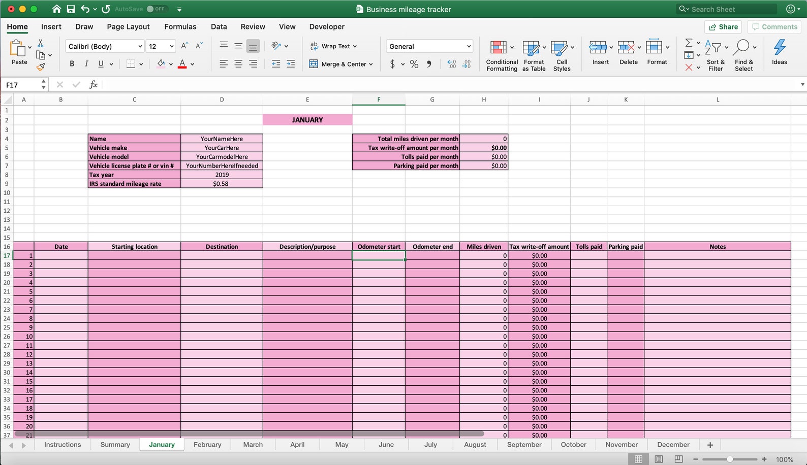 Business Mileage Tracker Business Mileage Calculator Mileage Etsy