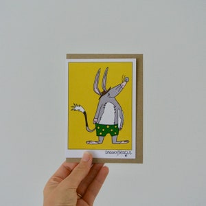 Surfing Bilby Umweltfreundliche Grußkarte