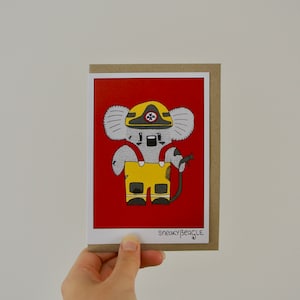 Frankie the Firefighter Eco-Friendly Greeting Card