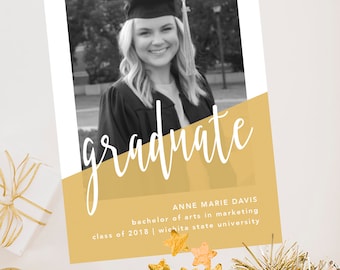 Printable Graduation Party Invite 5x7 // Let's Celebrate