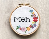 MEH Floral PATTERN - cross stitch