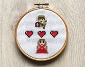 Link and Zelda PATTERN - cross stitch