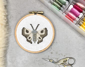Moth Claudia - Digital Cross Stitch Pattern