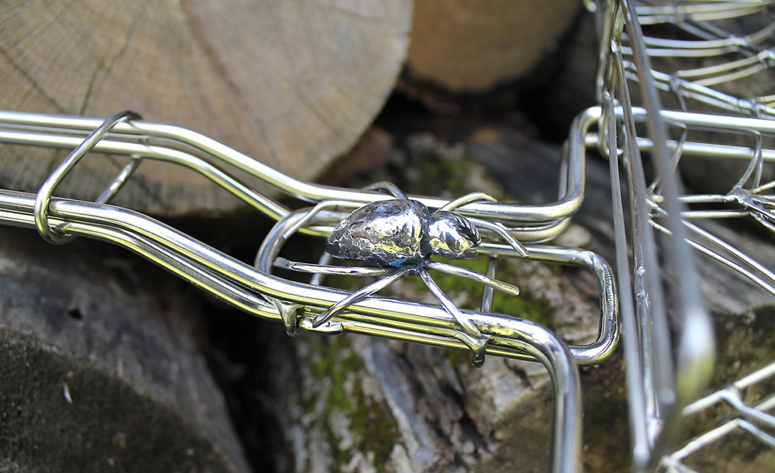 Cobweb - Custom Open Fire Cooking Basket, Portable Stainless Fire Pit ...