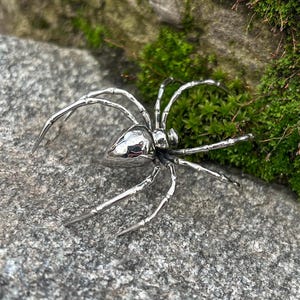 Small Forged "Spider" - Unique Handforged Stainless Souvenir, Table Figurine, Oddity, Gothic Gift, Rustic Home Decor, Creepy Table Sculpture