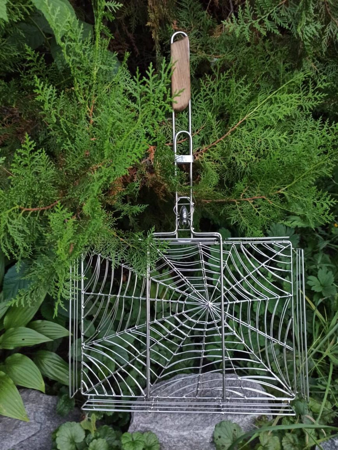 Cobweb - Custom Open Fire Cooking Basket, Portable Stainless Fire Pit ...