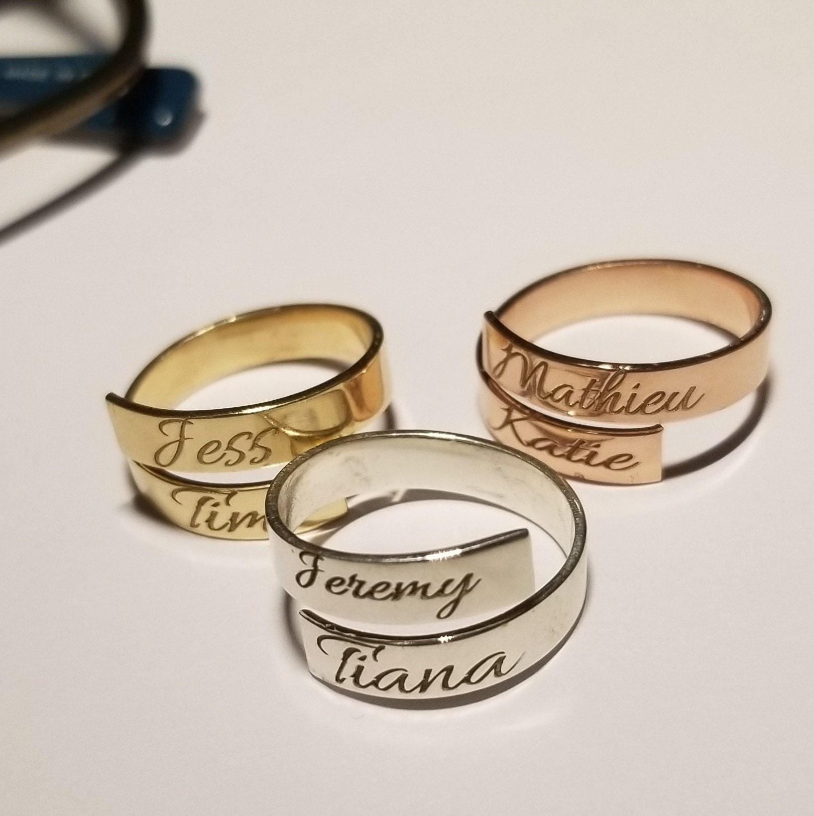NSN017 Personalized Names Couples Names Engraved Double Name - Etsy Canada