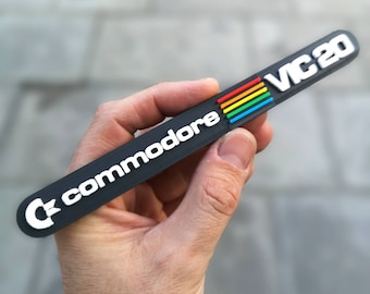 Commodore VIC-20 3D fridge magnet/shelf display - Retro 8bit Computer Logo