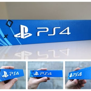 Sony Playstation 4 3D fridge magnet/shelf display Video Games PS4 Logo image 1