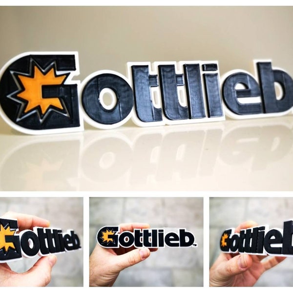 Gottlieb fridge magnet / shelf display - Classic Pinball Logo