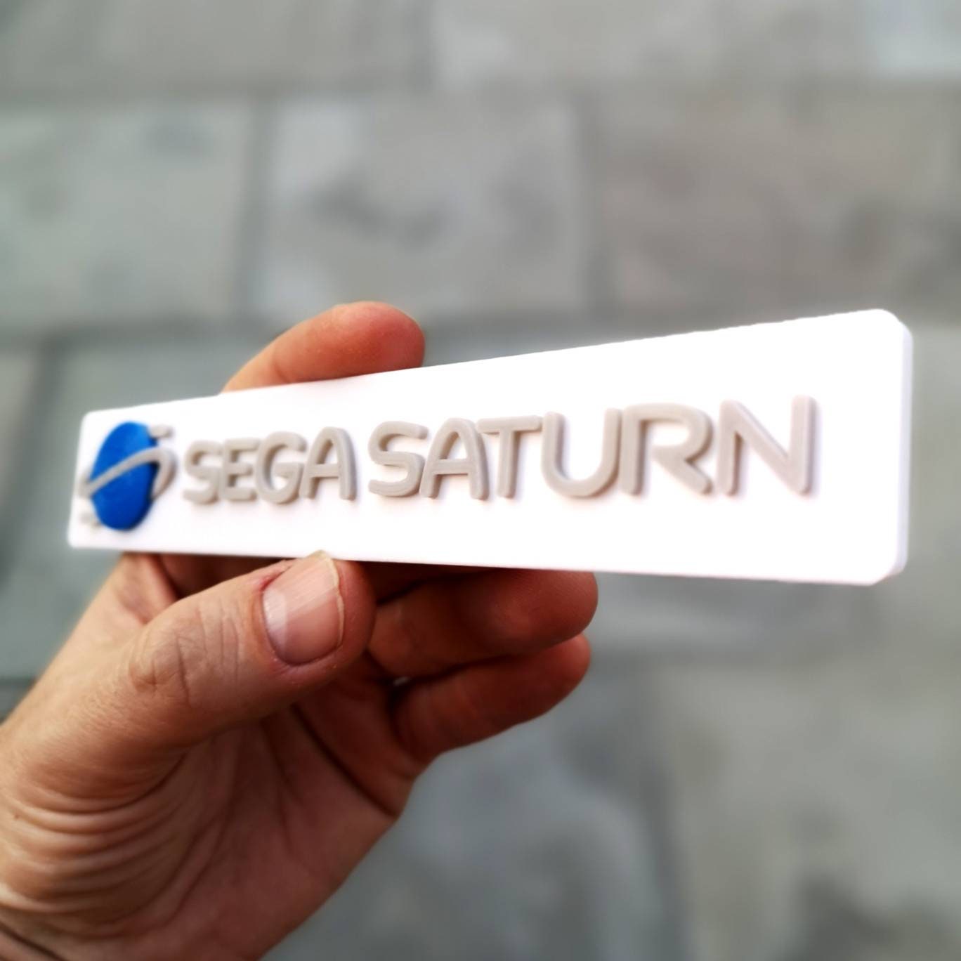 Sega Saturn logo shelf sign/fridge magnet | Etsy
