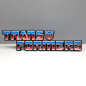 Transformers fridge magnet / shelf display - Classic Retro Logo