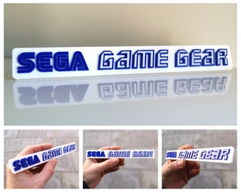 Sega Game Gear 3D fridge magnet / shelf sign - Retro Video Games Logo