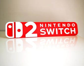 Nintendo Switch 2 3D shelf display/fridge magnet - Video Games Logo Fridge/Car Magnet