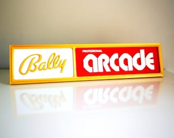 Bally Professional Arcade (Astrocade) magnetic shelf display - Classic Video Gaming Logo