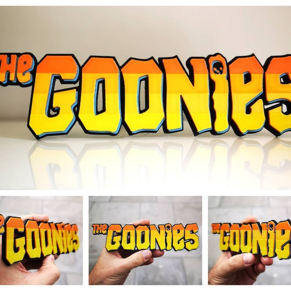 The Goonies fridge magnet / shelf display - Classic Movie Logo (Colour version)