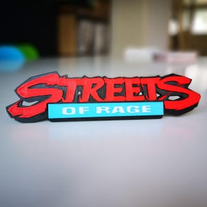 Streets of Rage fridge magnet / shelf display