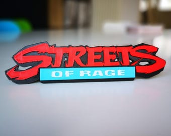Streets of Rage fridge magnet / shelf display