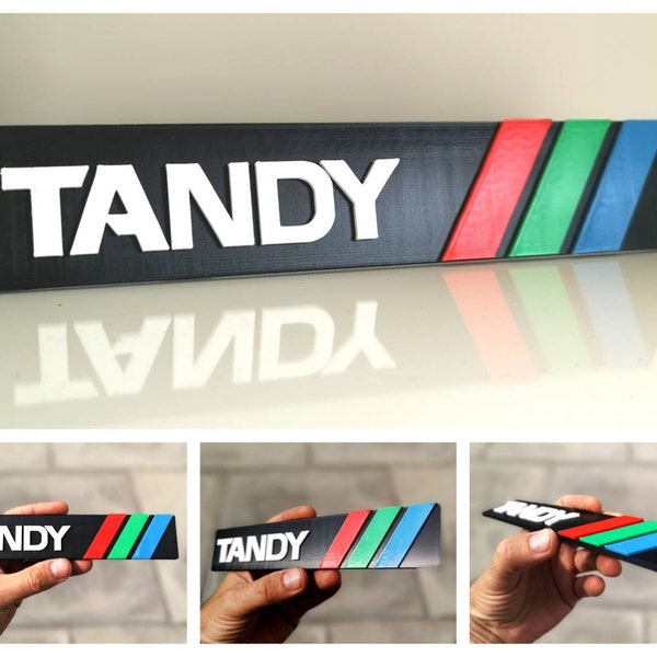 Tandy fridge magnet / shelf display - Classic Computer Logo