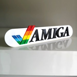 Commodore Amiga logo shelf display/fridge magnet - Retro 80s 16bit Video Games
