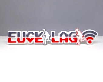 F*CK / LOVE LAG magnetic shelf display