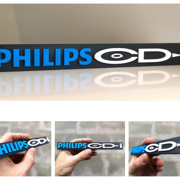 Philips CD-i 3D logo shelf sign/fridge magnet