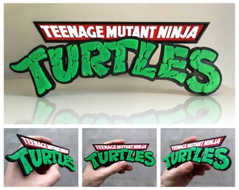 Teenage Mutant Ninja Turtles 3D Shelf Sign / Fridge Magnet - Retro