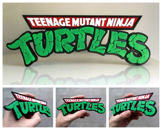 Teenage Mutant Ninja Turtles 3D Shelf Sign / Fridge Magnet - Retro