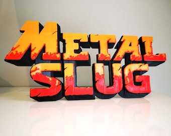 Metal Slug fridge magnet / shelf display - Classic Video Games Logo