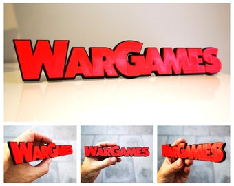 WarGames fridge magnet / shelf display - Classic Movie Logo