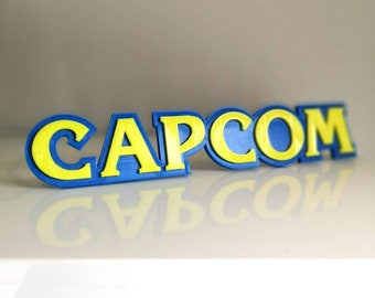 Capcom fridge magnet / shelf display - Classic Video Games Logo