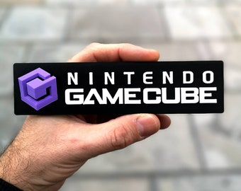 Nintendo Gamecube 3D shelf display/fridge magnet - Retro Video Games Logo Fridge/Car Magnet