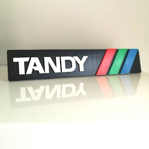 Tandy fridge magnet / shelf display - Classic Computer Logo