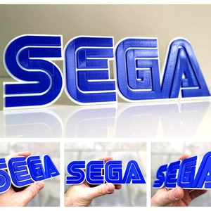 Sega fridge magnet / shelf display - Classic Video Games Logo