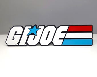 G.I. Joe fridge magnet / shelf display - Classic Retro Logo