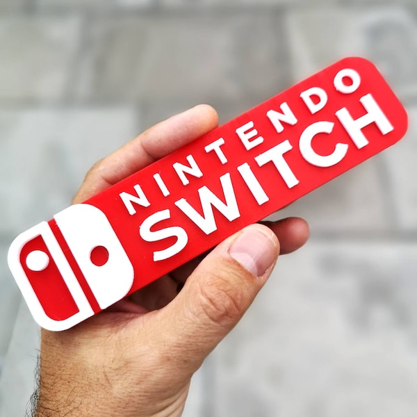 Magnete da frigorifero/espositore da scaffale 3D per Nintendo Switch - Magnete per frigorifero/auto con logo dei videogiochi