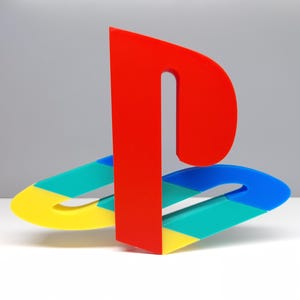 Expositor de 7" con el logotipo de Sony Playstation - Videojuegos retro PS1 Logo