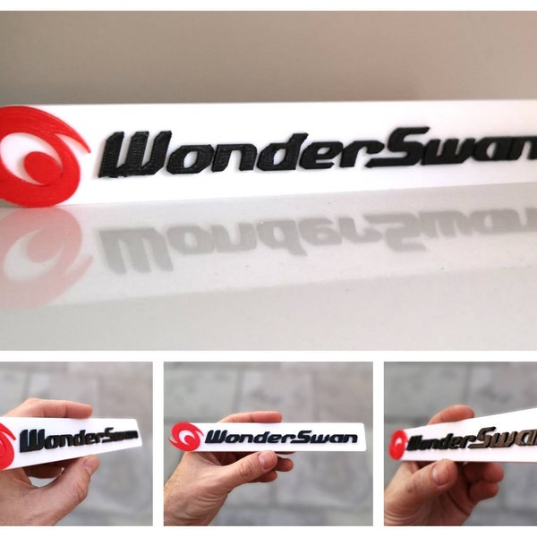 Bandai WonderSwan logo étagère signe / aimant de réfrigérateur