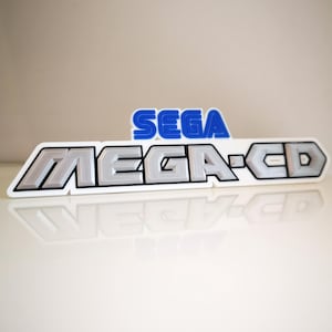 Sega Mega-CD 3D logo / shelf display / fridge magnet - gaming collectible