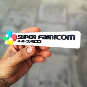 Super Famicom logo fridge magnet/shelf display Retro 80s Video Games Logo image 4