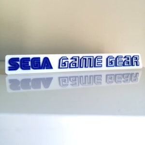 Sega Game Gear 3D fridge magnet / shelf sign - Retro Video Games Logo