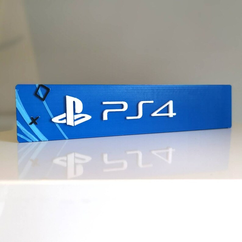 Sony Playstation 4 3D fridge magnet/shelf display Video Games PS4 Logo image 7