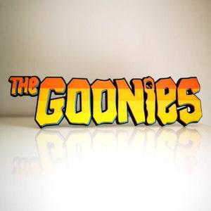 The Goonies fridge magnet / shelf display - Classic Movie Logo (Colour version)