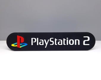 Sony Playstation 2 3D fridge magnet/shelf display - Retro Video Games PS2 Logo