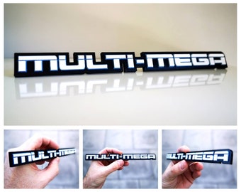 Multi-Mega logo shelf display/fridge magnet - Retro 80s 16 bit Video Games Logo Fridge/Car Magnet