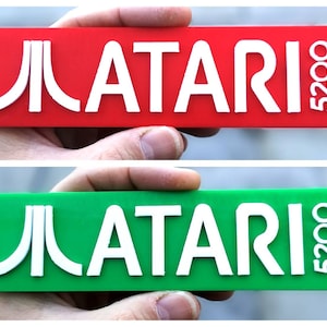 Atari 5200 3D fridge magnet / shelf display - Choice of colours - Retro 80s 8bit Video Games Logo
