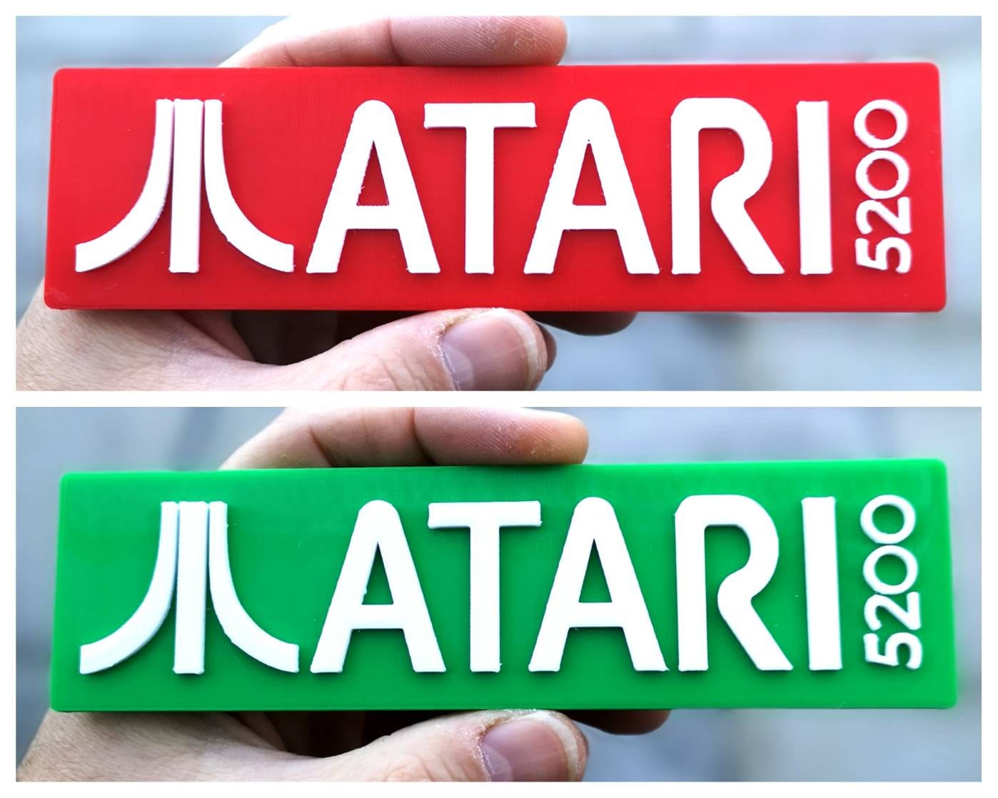 Atari 5200 3D Fridge Magnet / Shelf Display - Choice of Colours - Retro 80s  8bit Video Games Logo - Etsy, image size:1398x1118