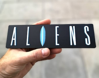 Aliens fridge magnet / shelf display - Classic Movie Logo