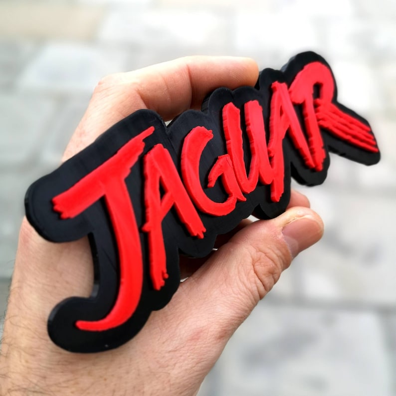 Atari Jaguar shelf displayfridge magnet Retro 90s Video Games Logo FridgeCar Magnet